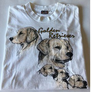 Best White Printed Dogs Men T-shirt Size L